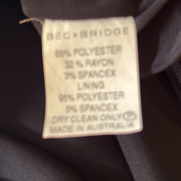 ▶️ Bec & Bridge ◀️ Saks Exclusive Little Black Dress - Picture 14 of 15